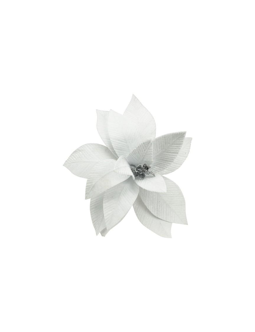 M.W27-262779 FIORE d.35cm BIANCO/ARGENTO