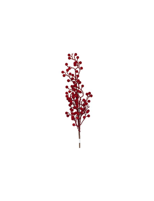 PICK RAMO BACCHE VELLUTO BORDEAUX 70cm