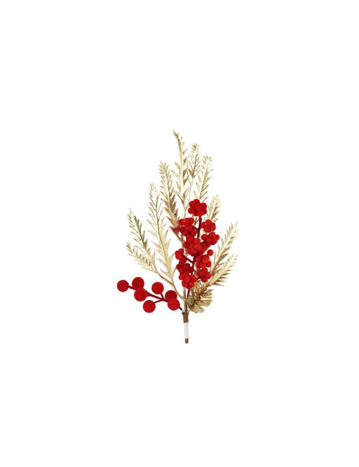 PICK RAMO BACCHE VELLUTO ROSSO 35cm