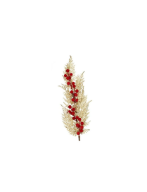 PICK RAMO BACCHE VELLUTO ROSSO 70cm