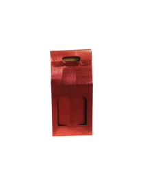 PORTABOTTIGLIA ROSSO 2 POSTI 18x38,5cm