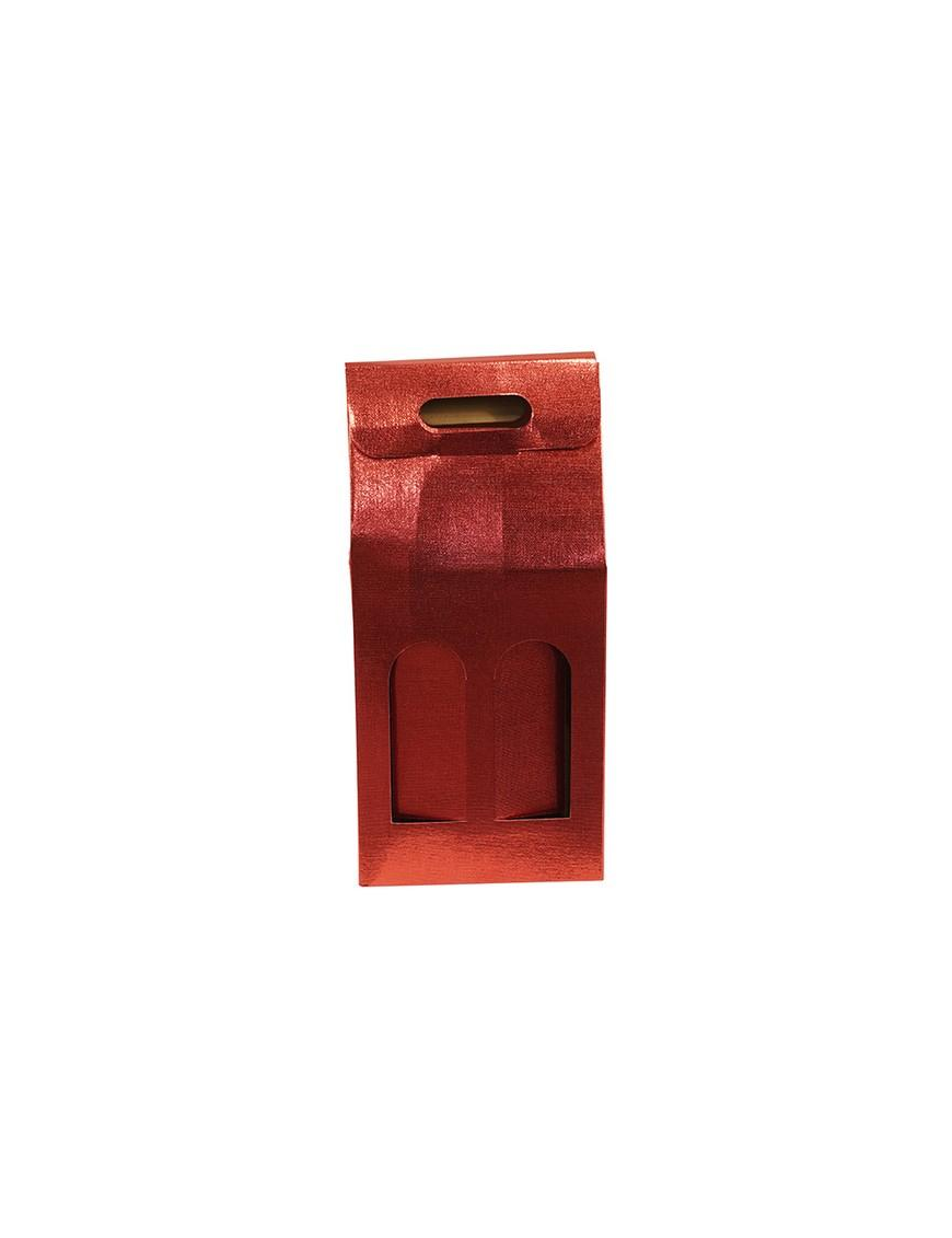 PORTABOTTIGLIA ROSSO 2 POSTI 18x38,5cm