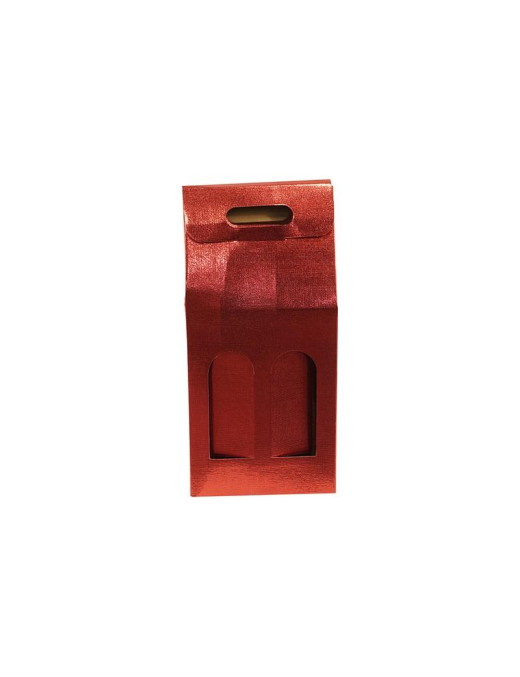 PORTABOTTIGLIA ROSSO 2 POSTI 18x38,5cm