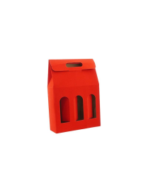 PORTABOTTIGLIA ROSSO VELL 3POSTI 27x38,5