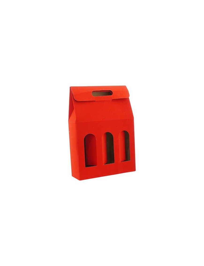 PORTABOTTIGLIA ROSSO VELL 3POSTI 27x38,5
