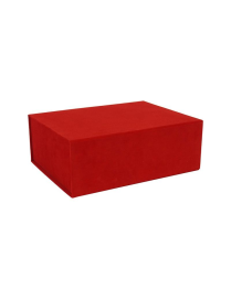 SCATOLA VELLUTO ROSSO 33x25x12cm