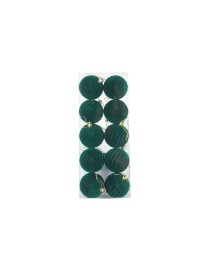 DARK GREEN SPHERES 6cm 10pcs