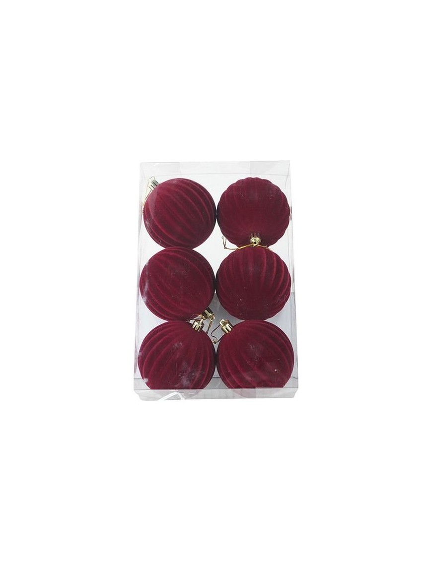 BORDEAUX SPHERES 8cm 6pcs