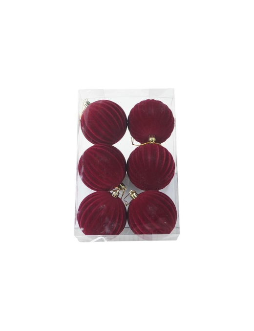 BORDEAUX SPHERES 8cm 6pcs