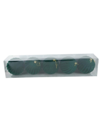 DARK GREEN SPHERES 10cm 5pcs