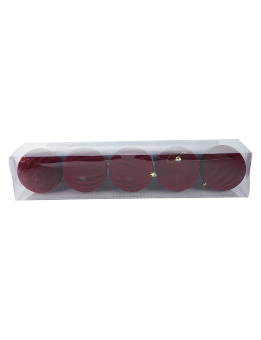 SFERE BORDEAUX 10cm 5pz