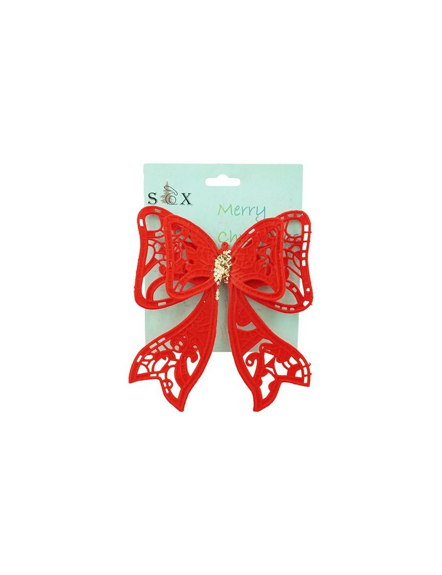 M.1596 FIOCCO VELLUTO ROSSO 15x18cm