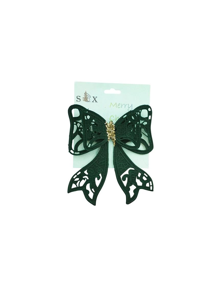 M.1596 FIOCCO VELLUTO VERDE 15x18cm