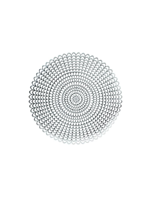PVC PLACEMAT 38cm SILVER