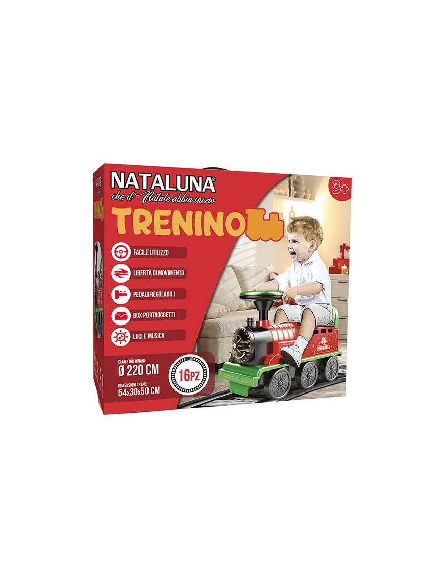 TRENINO A BATTERIA C/LUCI 220cm
