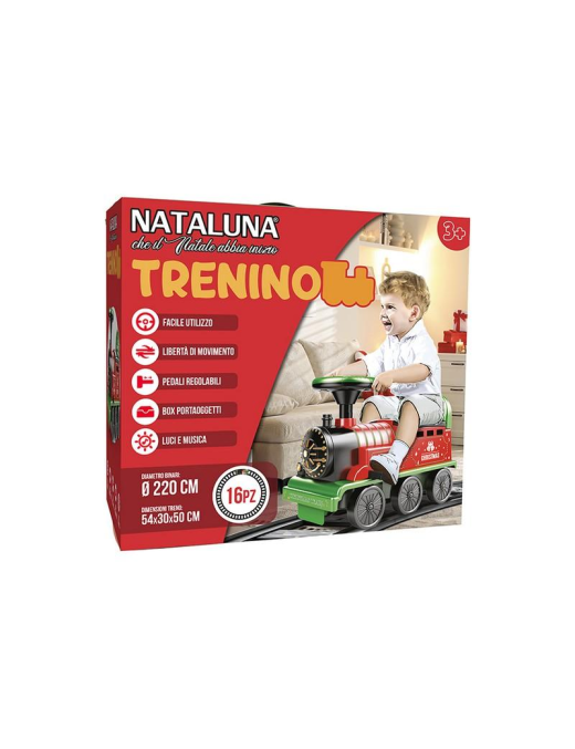 TRENINO A BATTERIA C/LUCI 220cm
