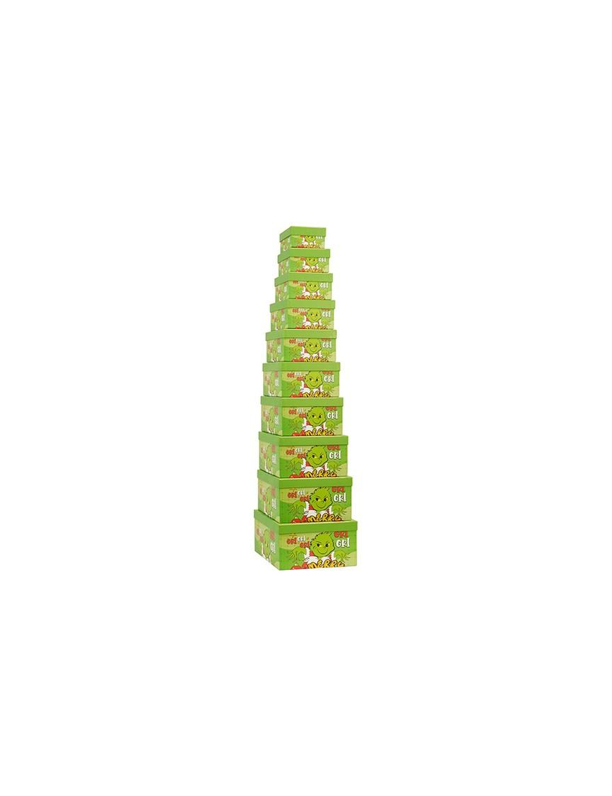L.GRINCH SCATOLE CARTONE 10pz MIS.ASS.