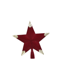 PUNTALE STELLA 33cm  BORDEAUX