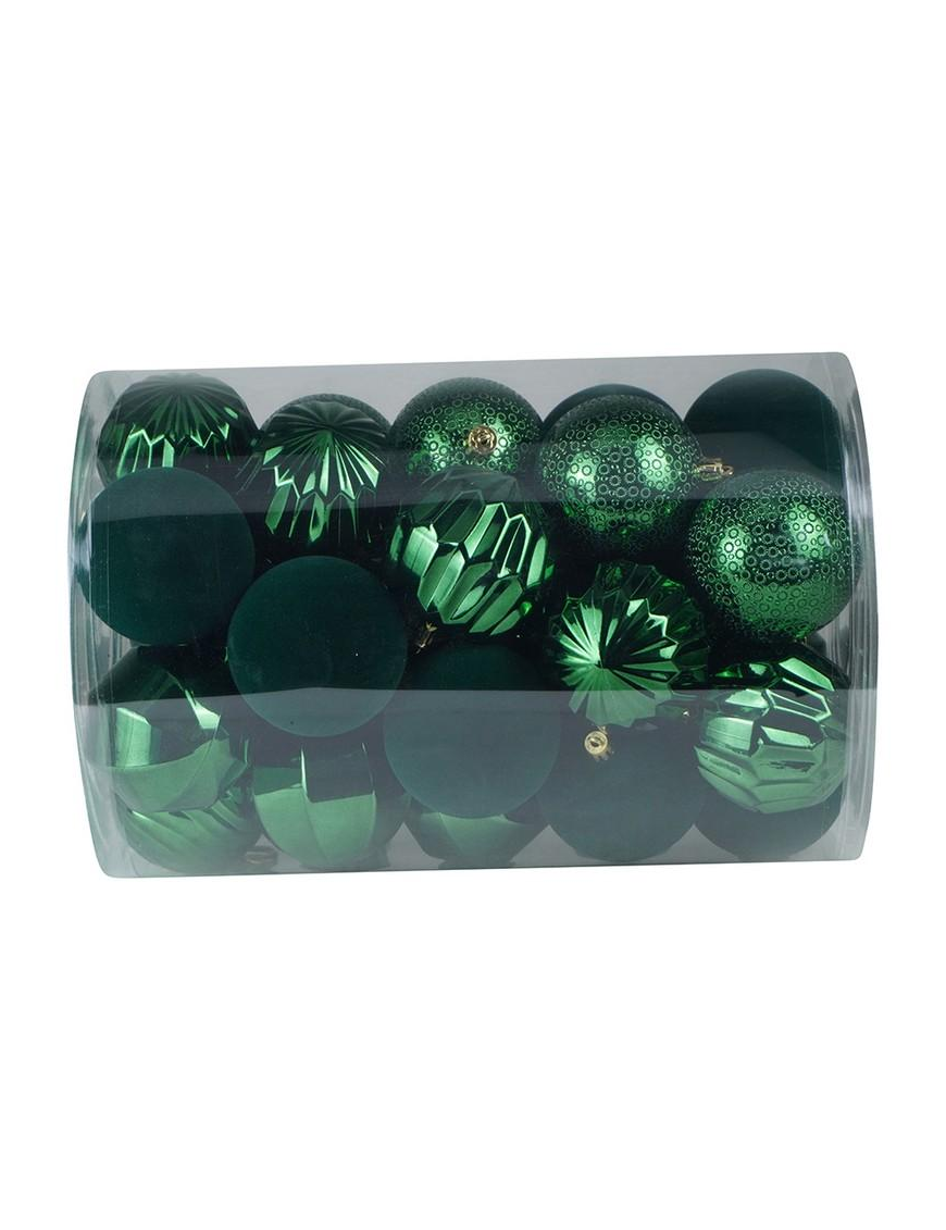 GREEN SPHERES 8cm 34pcs