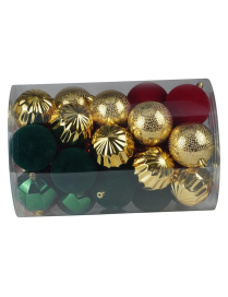ASSORTED SPHERES 8cm 34pcs