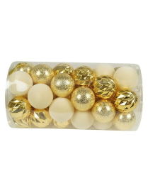 GOLD SPHERES 6cm 41pcs