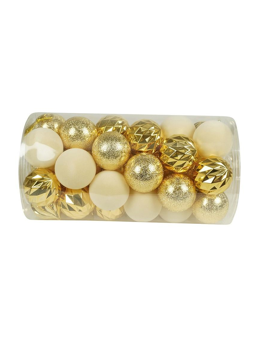 GOLD SPHERES 6cm 41pcs