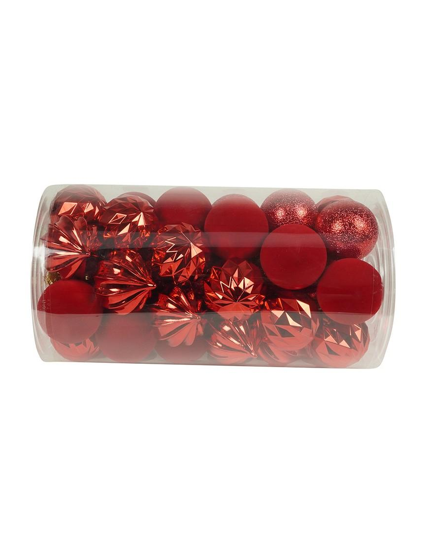 RED SPHERES 6cm 41pcs