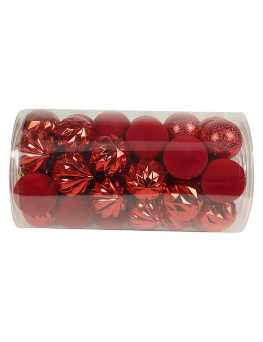 RED SPHERES 6cm 41pcs