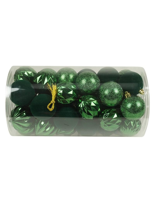 GREEN SPHERES 6cm 41pcs