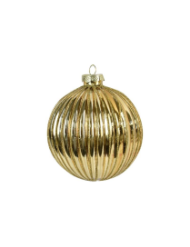 LINEA VETRO SFERA ORO  8cm