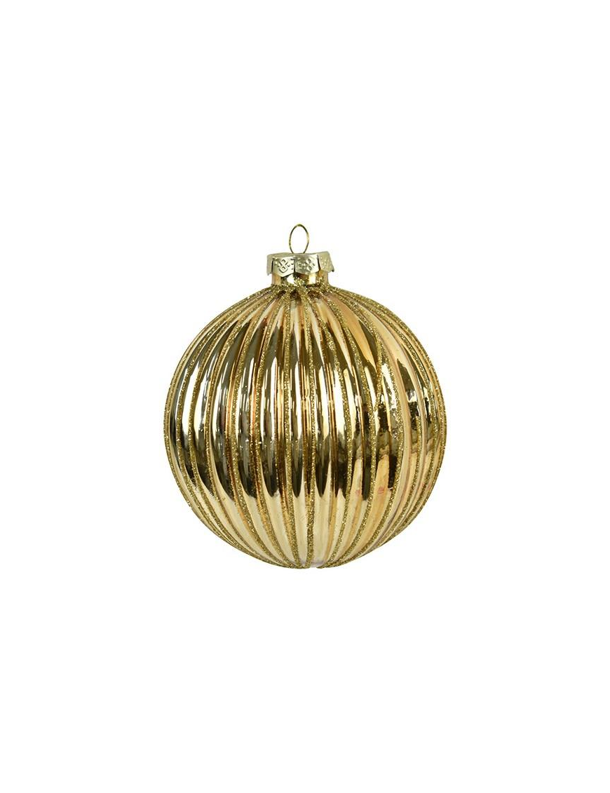 LINEA VETRO SFERA ORO 10cm