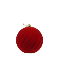 SFERA VELLUTO ROSSO 25cm