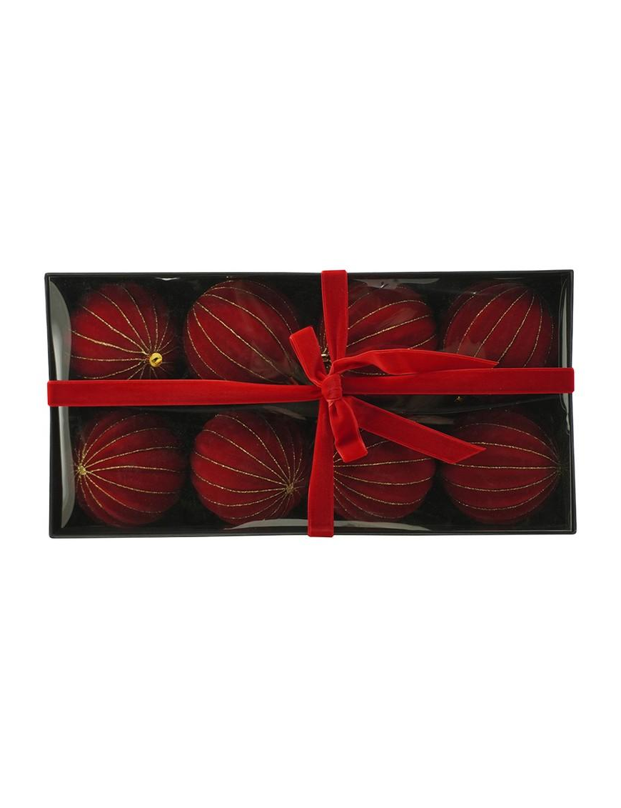 RED VELVET SEGMENT SPHERE 10cm 8pcs