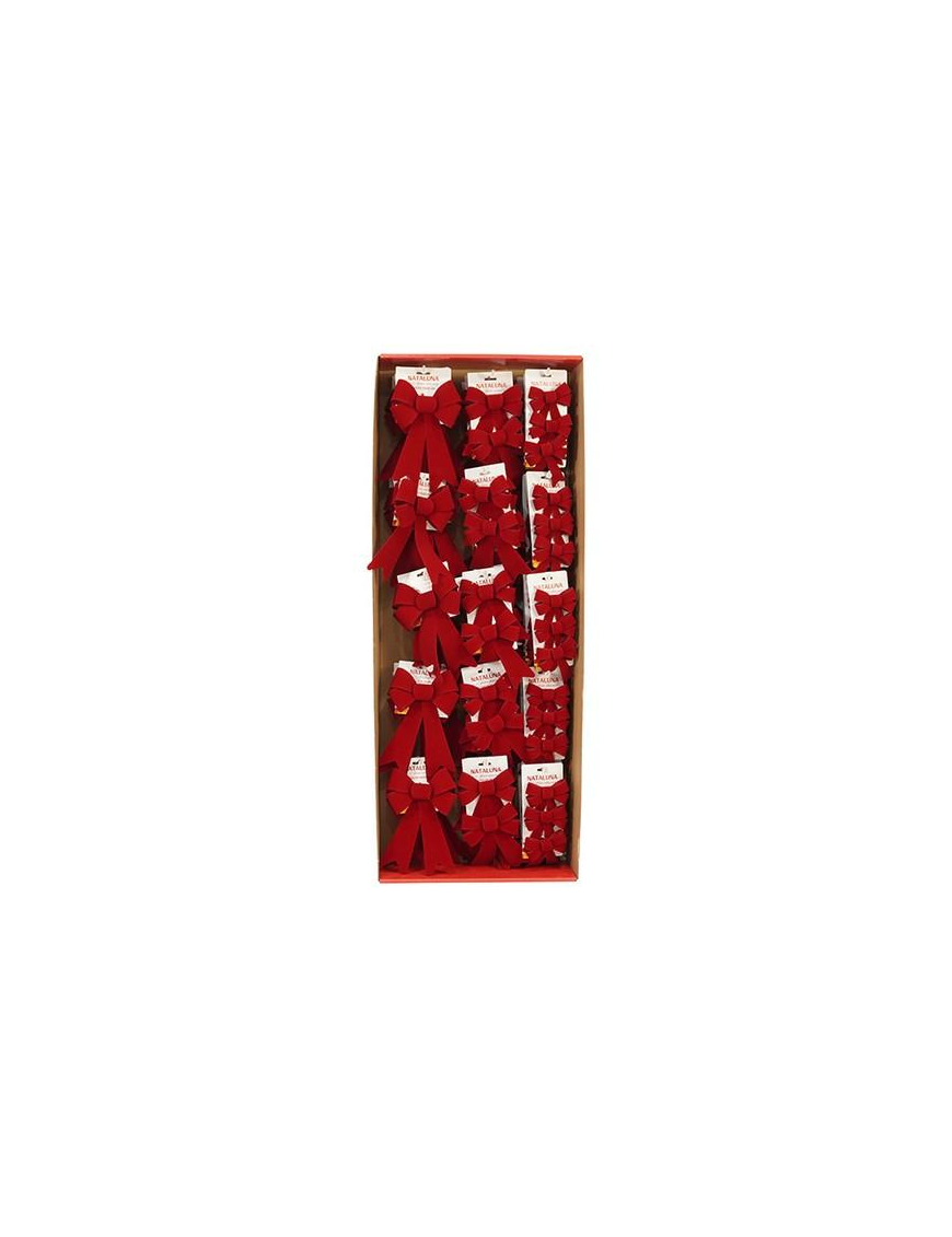 COCCARDA NATALIZIA D.D. ROSSO 3 MISURE