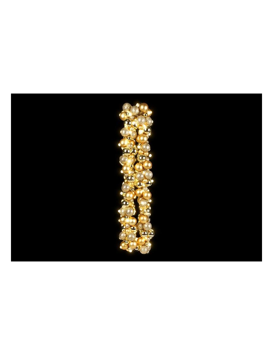 FESTONE 142 SFERE C/LED ORO 9,5x180cm