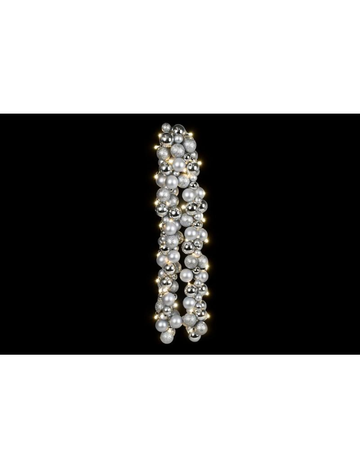 FESTONE 142 SFERE C/LED ARGENTO 7170036