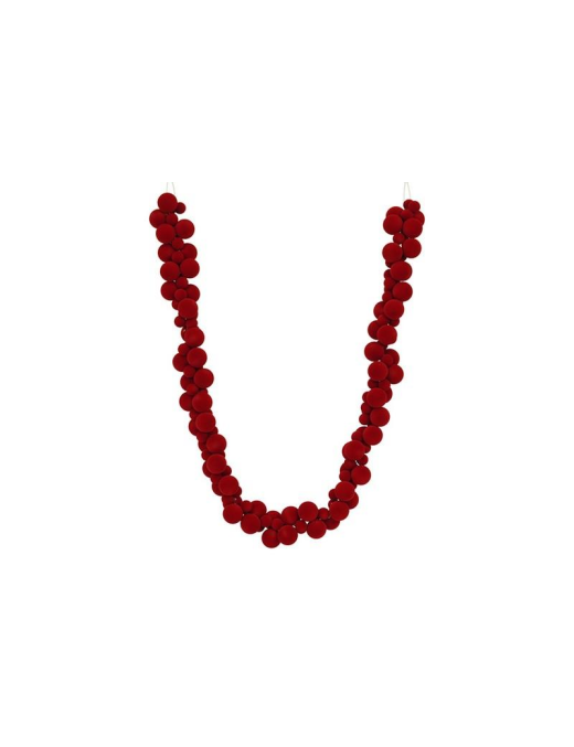FESTONE 142 SFERE VELL.ROSSO 9,5x180cm