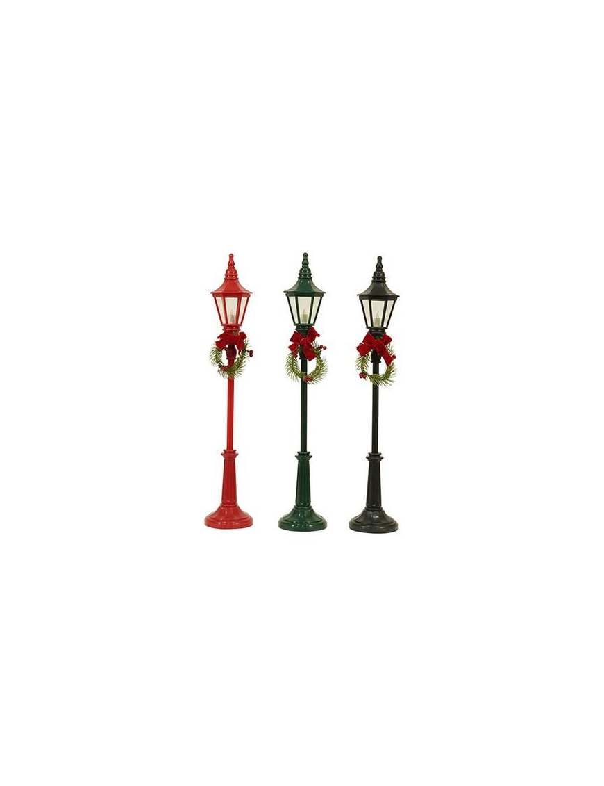 LAMPIONE ROSSO/VERDE 10x61cm