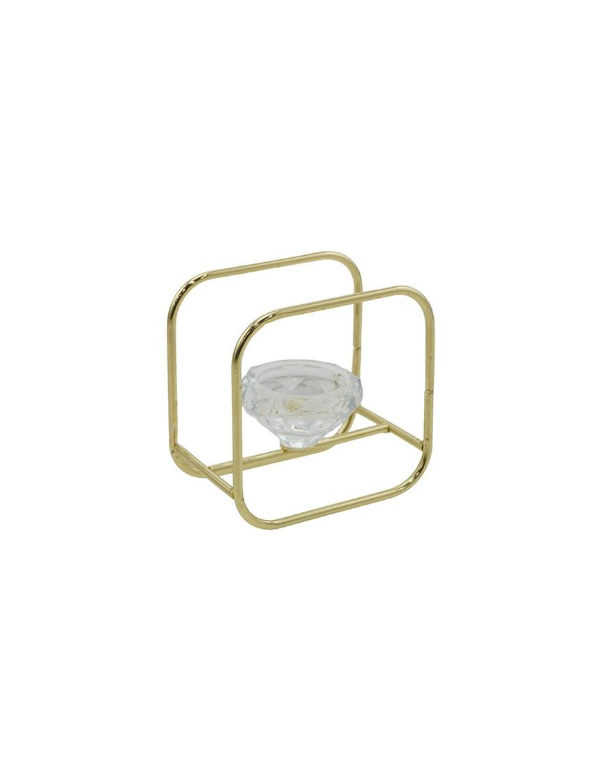M.2504 PORTACANDELA 11x7x11cm ORO