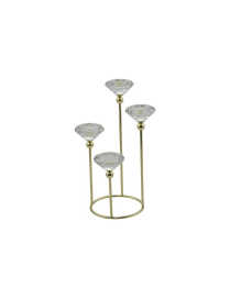 M.2504 P/TEA-LIGHT 4P 14x14x31cm ORO