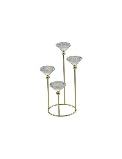 M.2504 P/TEA-LIGHT 4P 14x14x31cm ORO