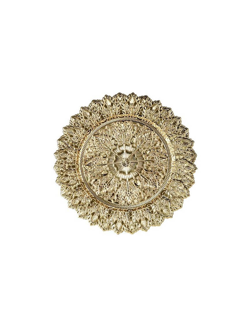 SOTTOPIATTO MET. ORO DECORATO 33cm