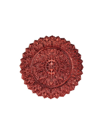 SOTTOPIATTO MET. ROSSO DECORATO 33cm