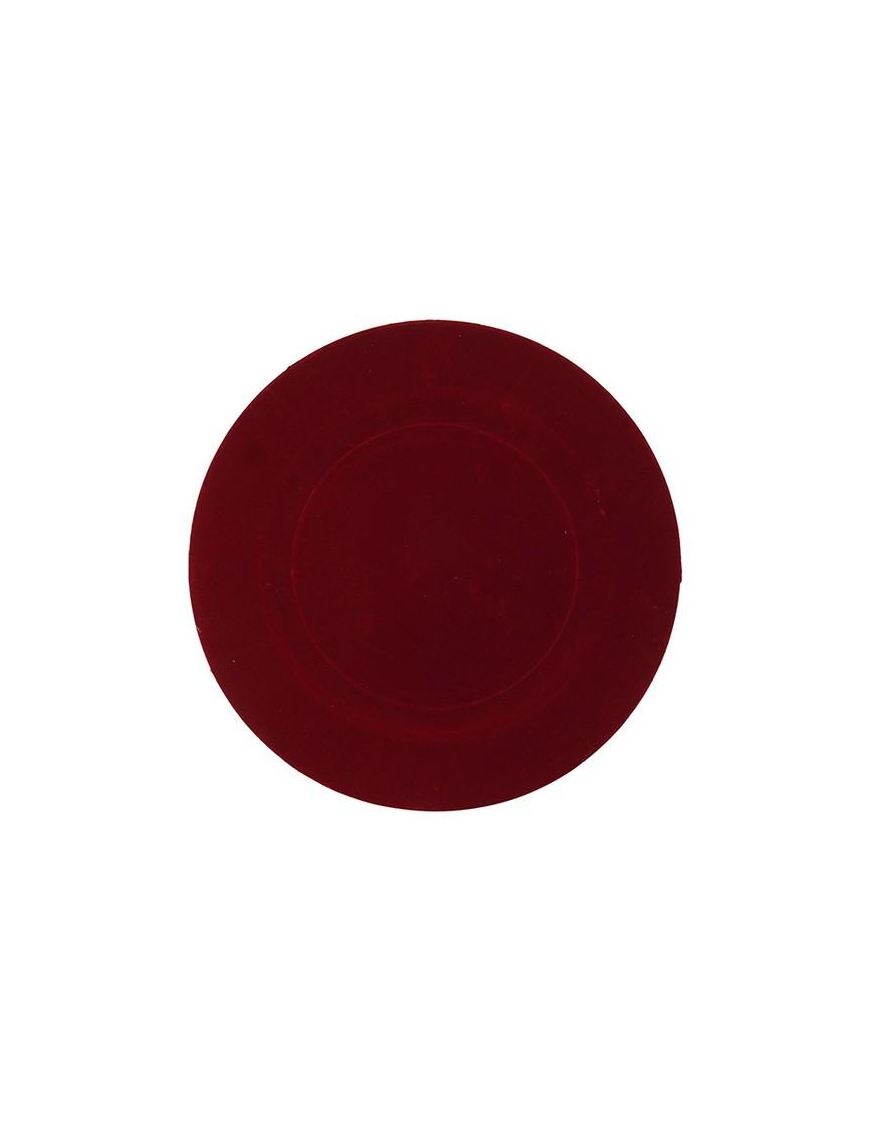 SOTTOPIATTO VELLUTO ROSSO 32,7cm
