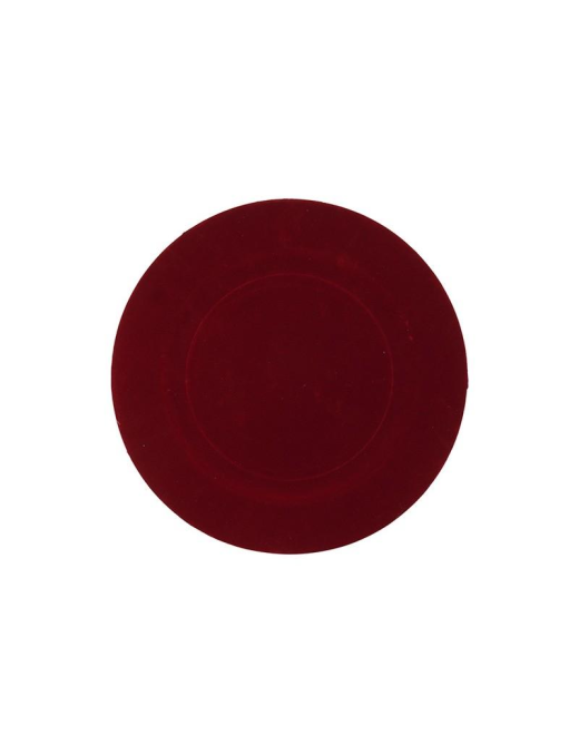 SOTTOPIATTO VELLUTO ROSSO 32,7cm