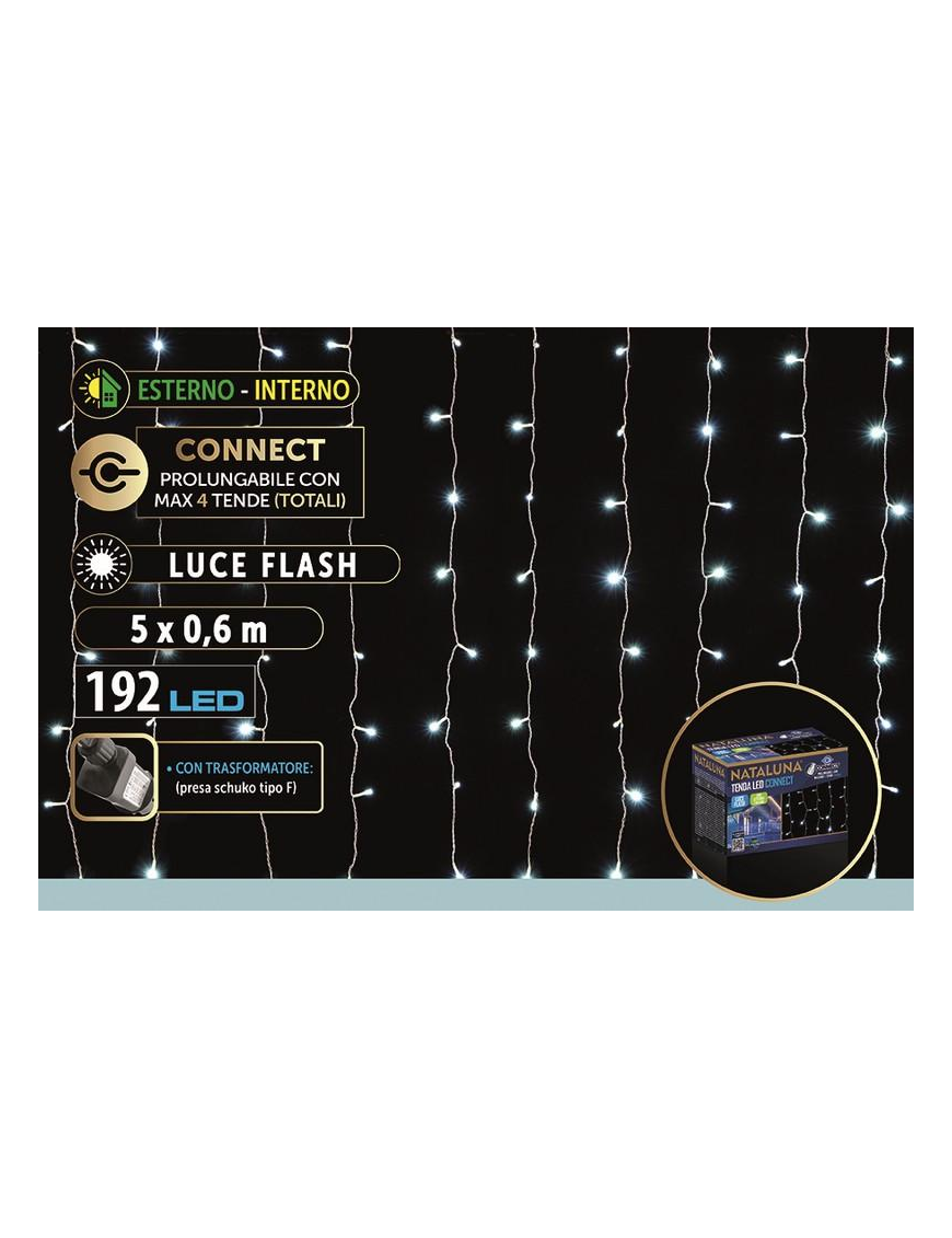 BIANCO LED EST. TENDA 5x0,6mt CONNECT