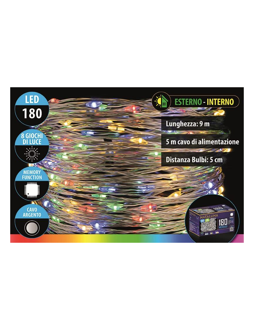 MULTICOLOR MICROLED CAVO ARG 180 9+5mt