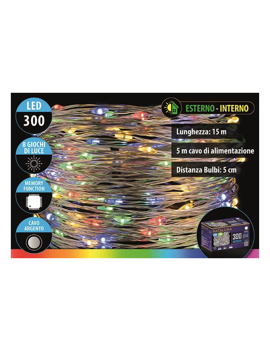 MULTICOLOR MICROLED CAVO ARG 300 15+5mt