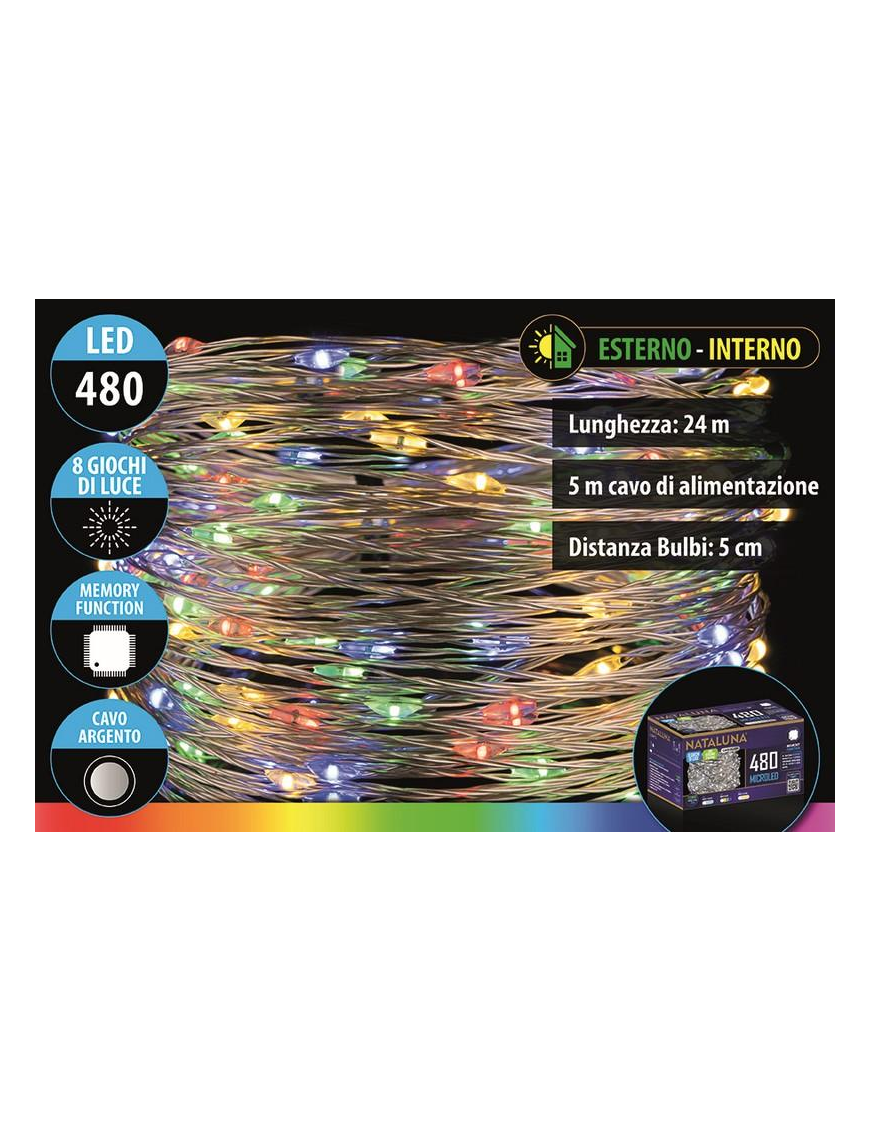 MULTICOLOR MICROLED CAVO ARG 480 24+5mt