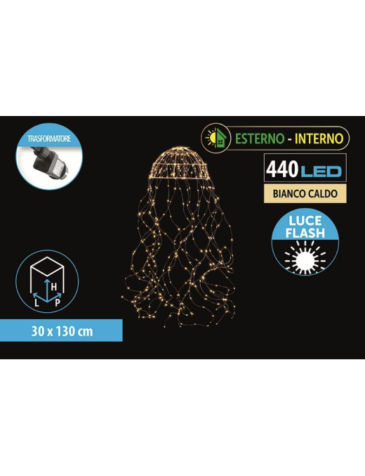 CLASSIC JELLY FISH 440LED FLASH 30x130cm